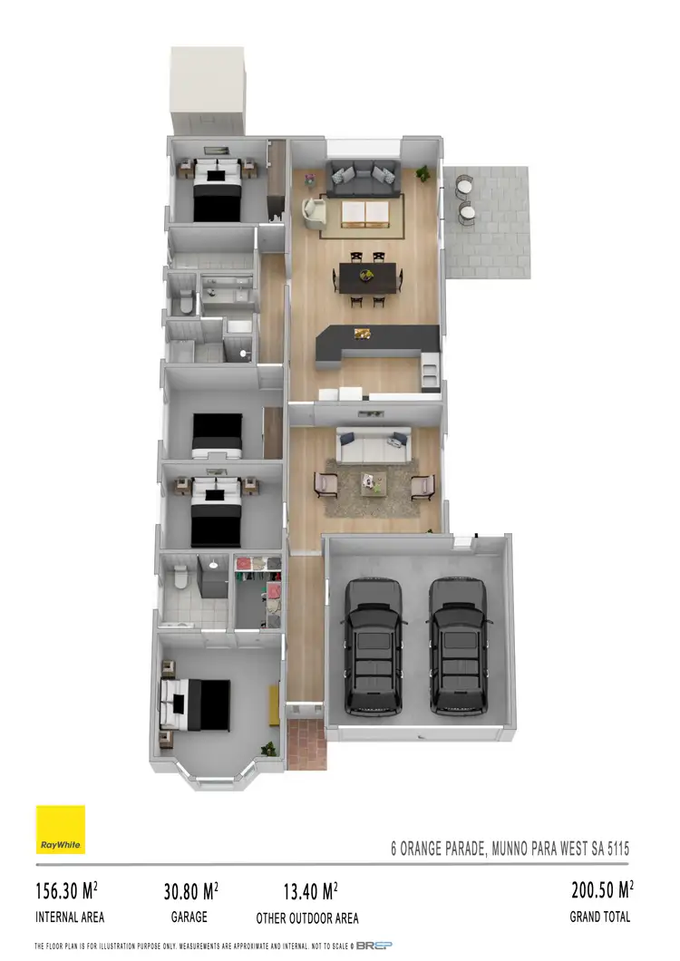 Floorplan of Homely house listing, 6 Orange Parade, Munno Para West SA 5115