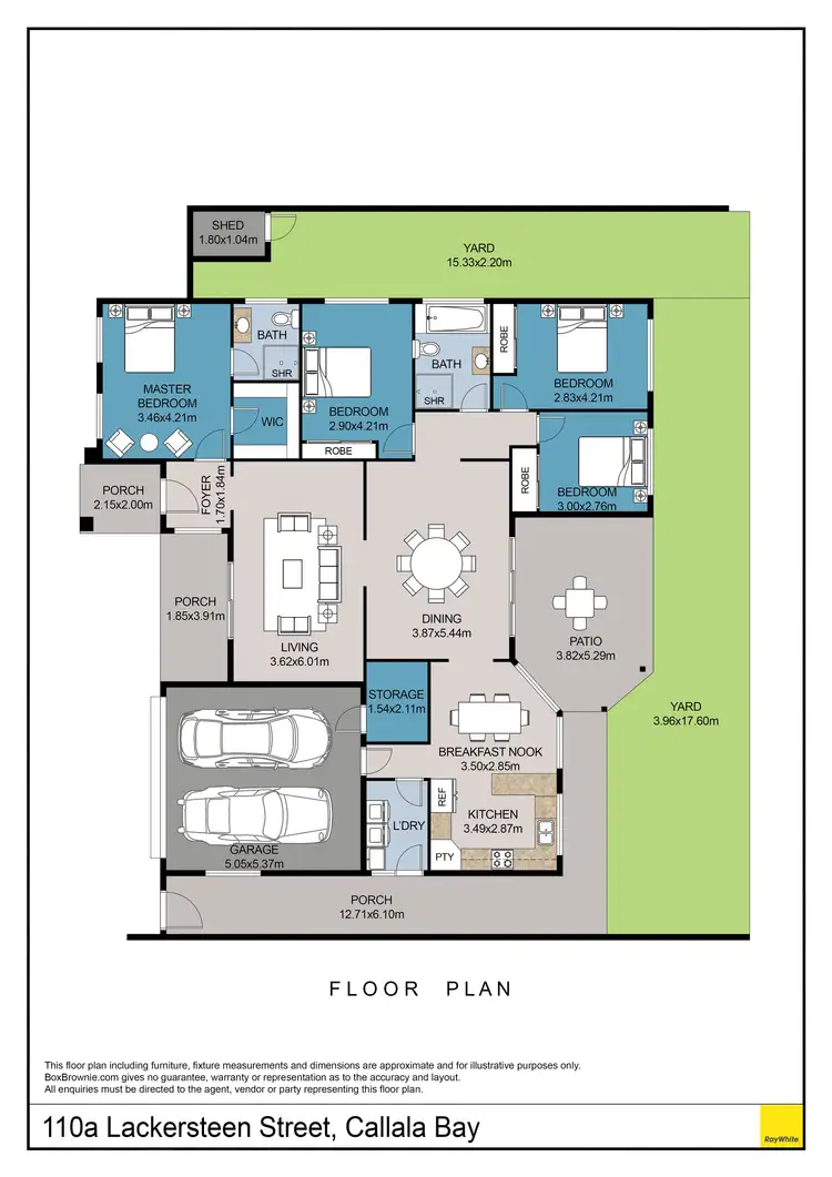 Floorplan of Homely house listing, 110A Lackersteen Street, Callala Bay NSW 2540