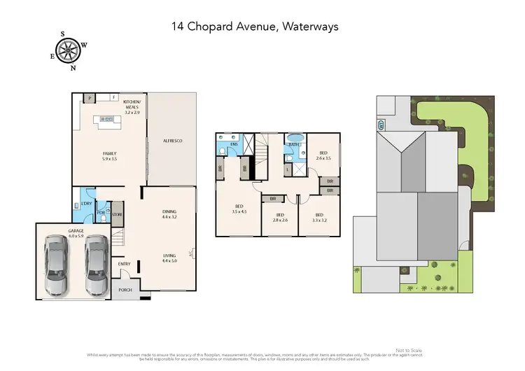 Floorplan of Homely house listing, 14 Chopard Avenue, Waterways VIC 3195