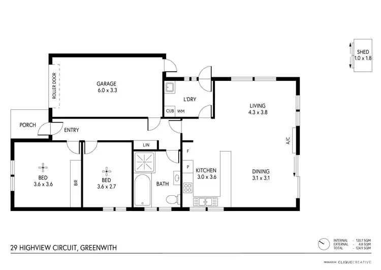 Floorplan of Homely house listing, 29 Highview Circuit, Greenwith SA 5125