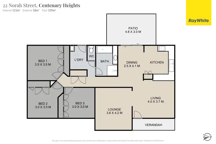 Floorplan of Homely house listing, 22 Norah Street, Centenary Heights QLD 4350