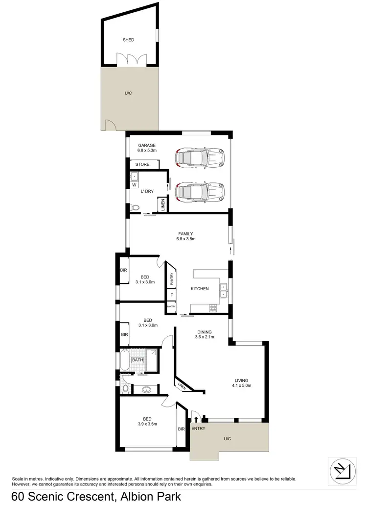 Floorplan of Homely house listing, 60 Scenic Crescent, Albion Park NSW 2527