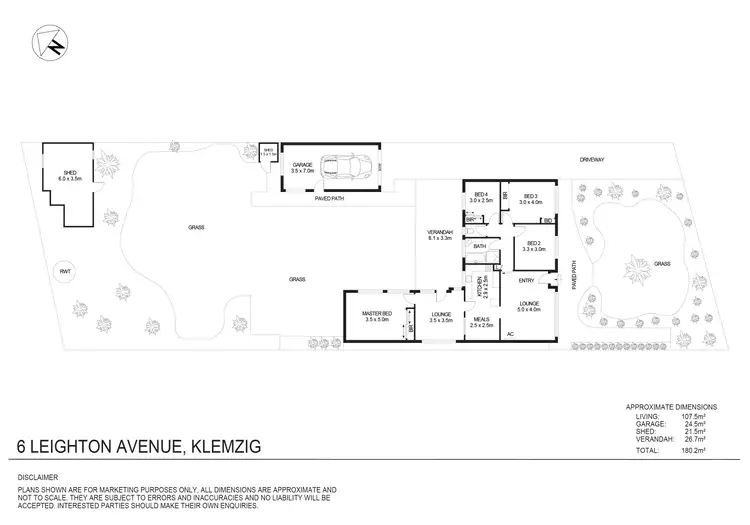 Floorplan of Homely house listing, 6 Leighton Avenue, Klemzig SA 5087
