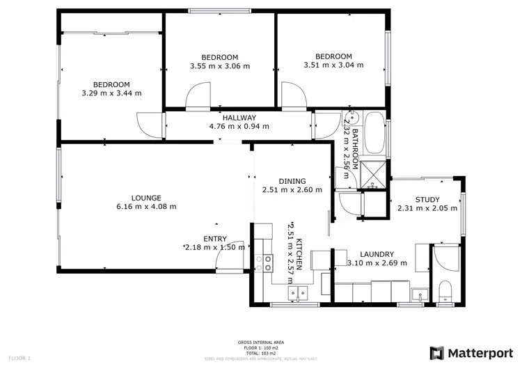 Floorplan of Homely house listing, 45 Yana Street, Swan Hill VIC 3585