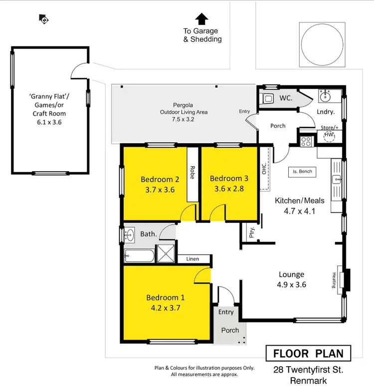 Floorplan of Homely house listing, 28 Twentyfirst Street, Renmark SA 5341