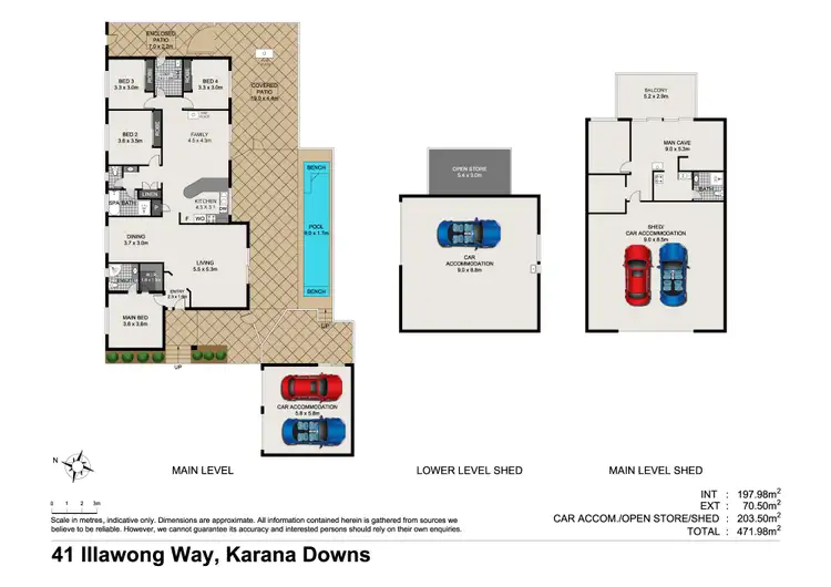 Floorplan of Homely rural property listing, 41 Illawong Way, Karana Downs QLD 4306