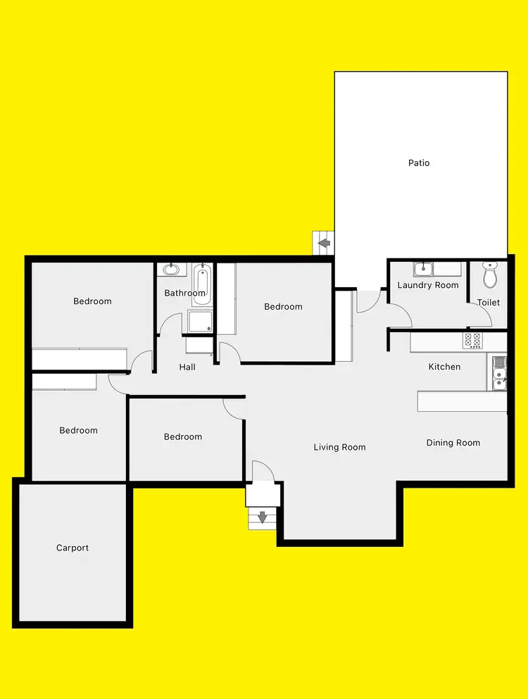Floorplan of Homely house listing, 14 Poole Street, Murrayville VIC 3512
