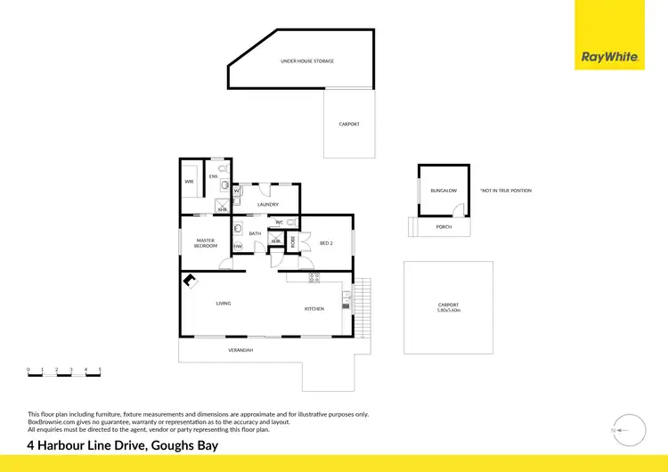 Floorplan of Homely house listing, 4 Harbour Line Drive, Goughs Bay VIC 3723