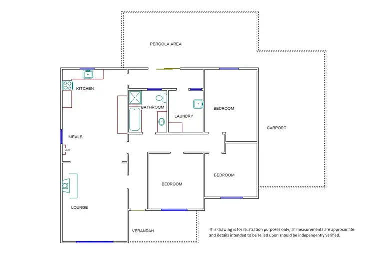 Floorplan of Homely house listing, 5 Davis Street, Bordertown SA 5268