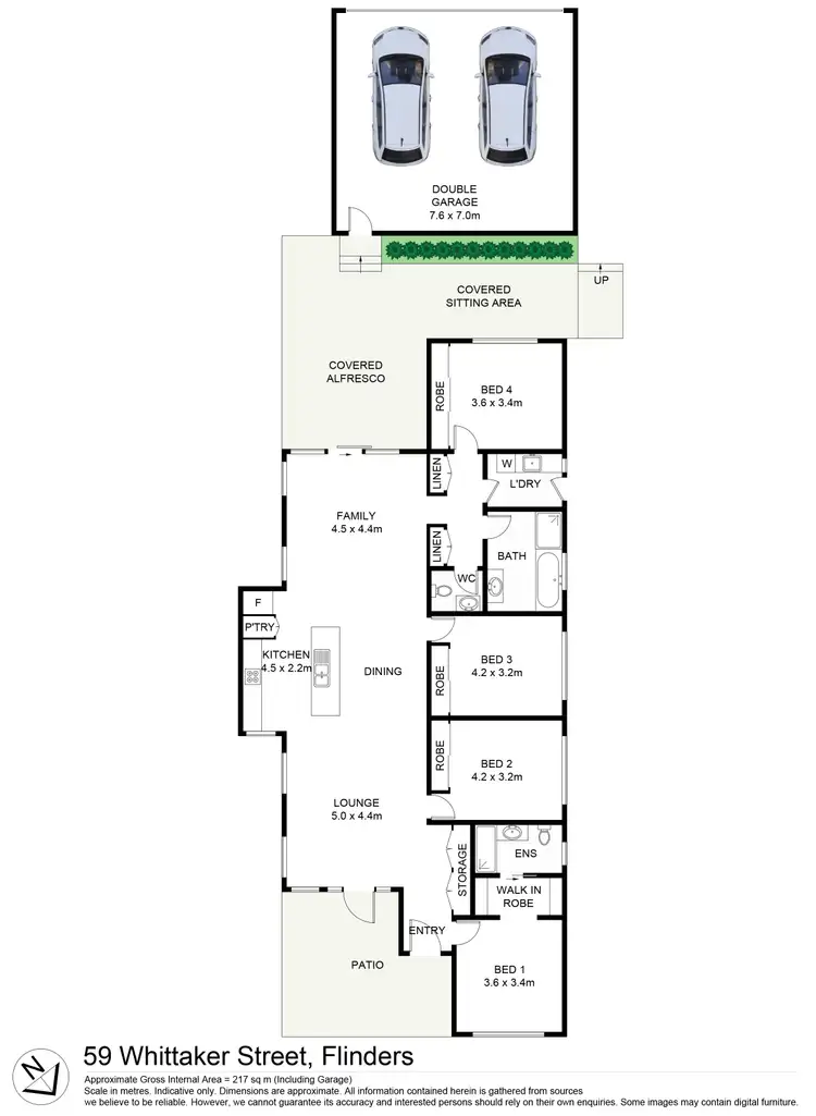 Floorplan of Homely house listing, 59 Whittaker Street, Flinders NSW 2529