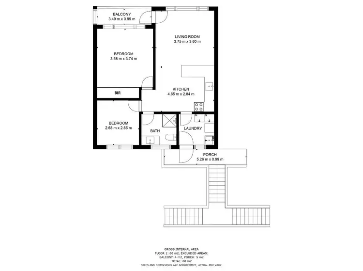 Floorplan of Homely house listing, 5/184 Commercial Street East, Mount Gambier SA 5290