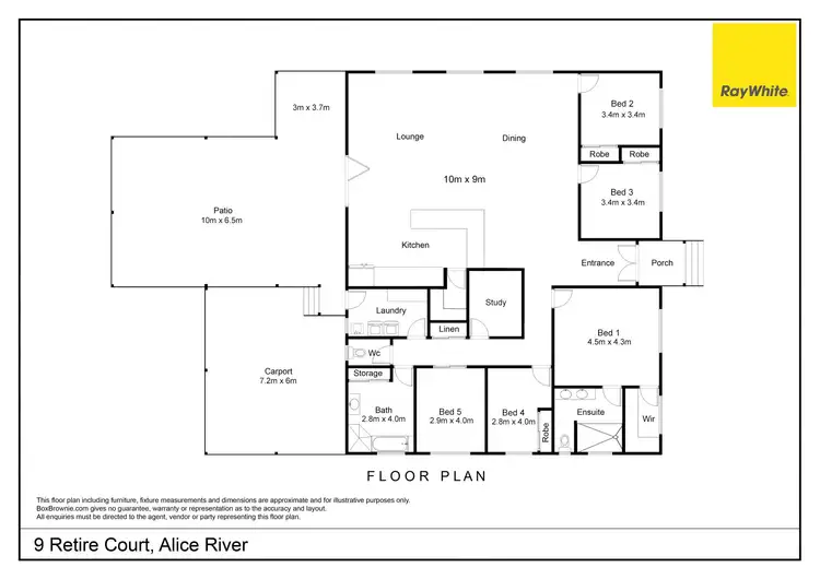 Floorplan of Homely house listing, 9 Retire Court, Alice River QLD 4817
