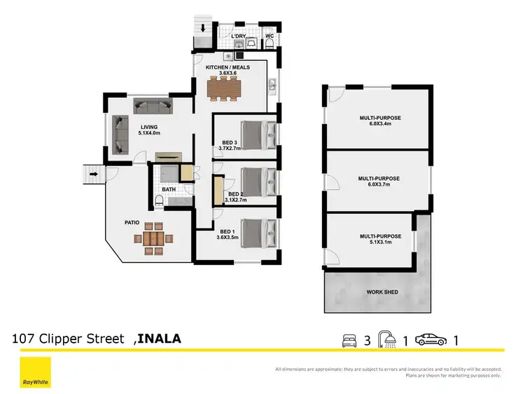 Floorplan of Homely house listing, 107 Clipper Street, Inala QLD 4077