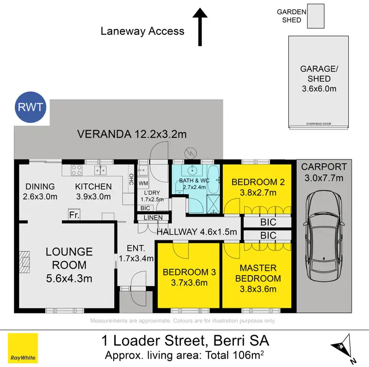 Floorplan of Homely house listing, 1 Loader Street, Berri SA 5343