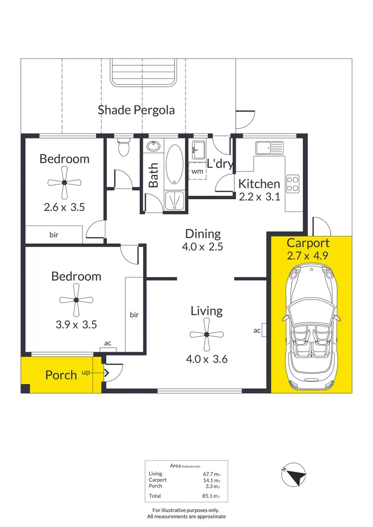 Floorplan of Homely unit listing, 4/5-7 Osmond Terrace, Fullarton SA 5063