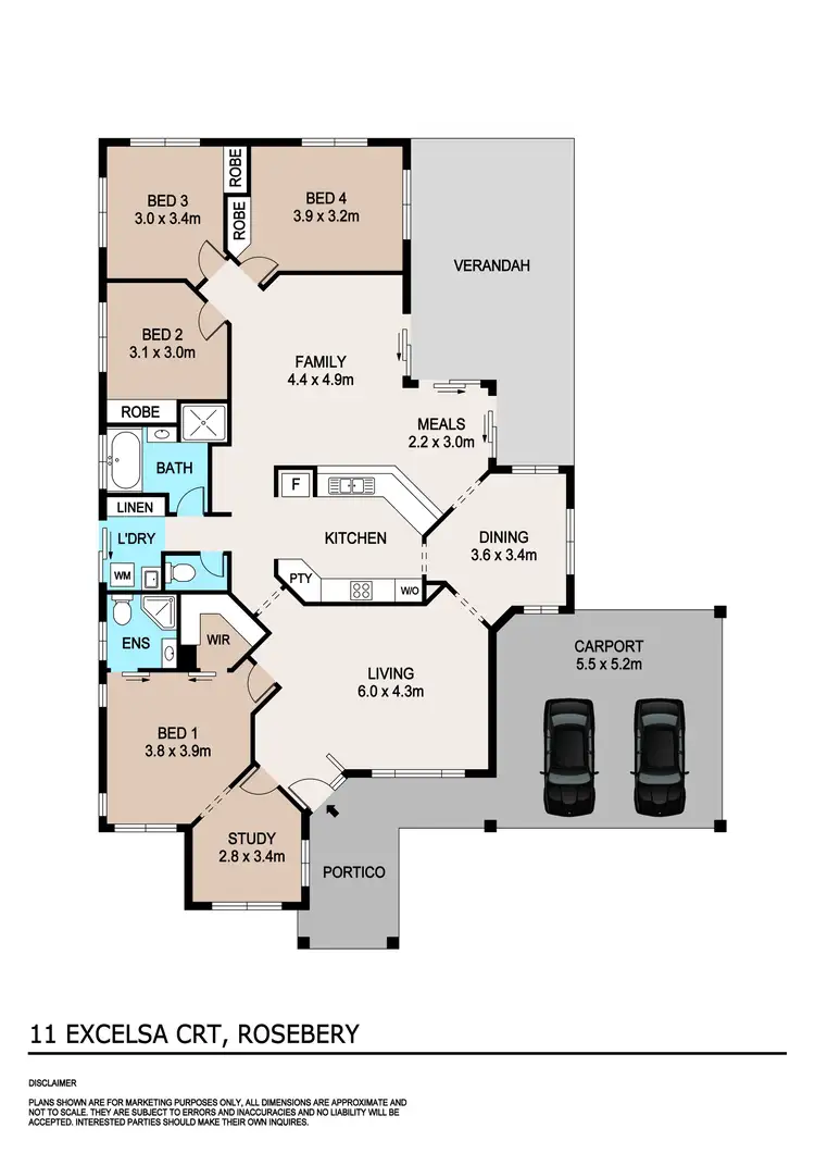 Floorplan of Homely house listing, 11 Excelsa Court, Rosebery NT 832