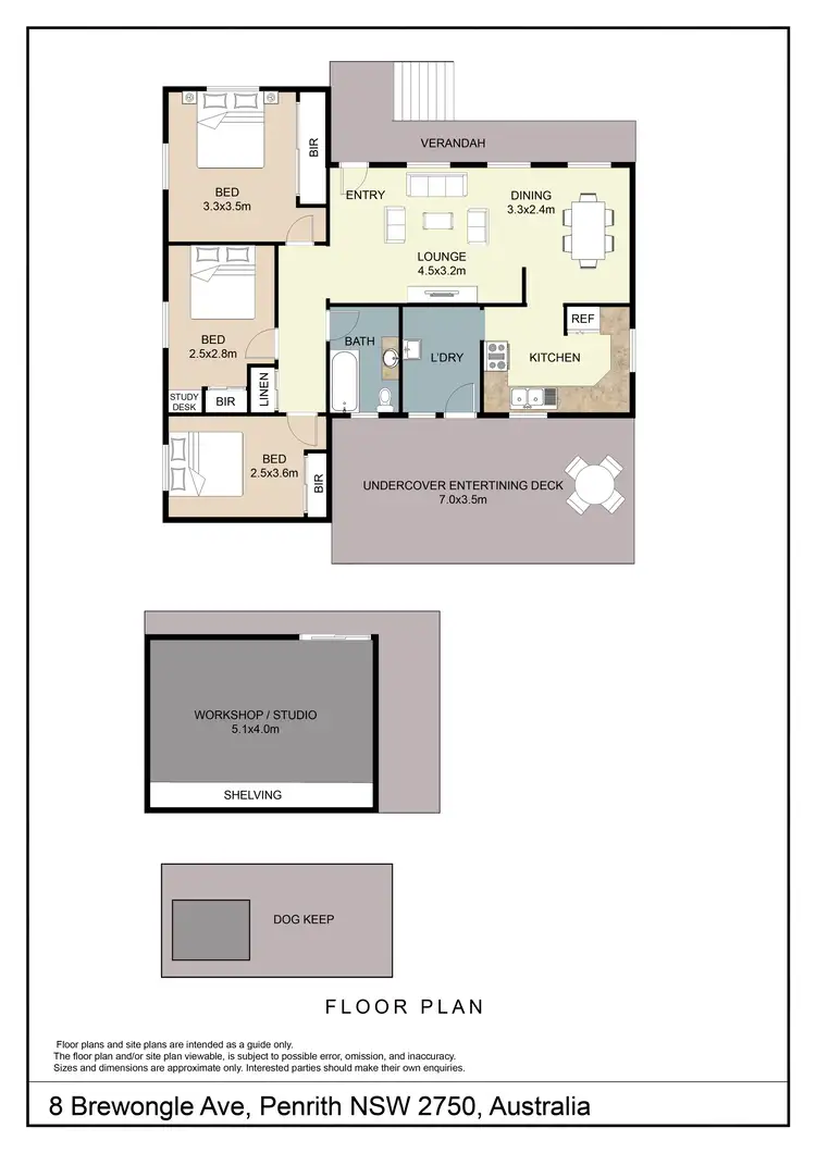 Floorplan of Homely house listing, 8 Brewongle Avenue, Penrith NSW 2750