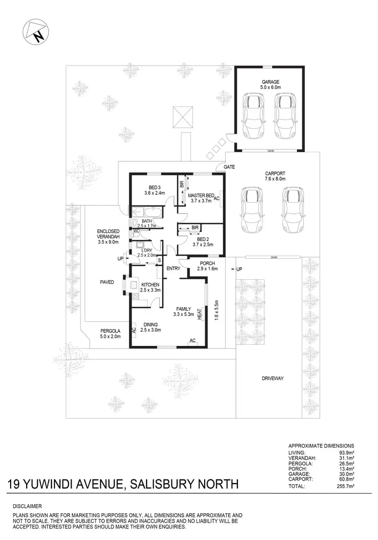 Floorplan of Homely house listing, 19 Yuwindi Avenue, Salisbury North SA 5108
