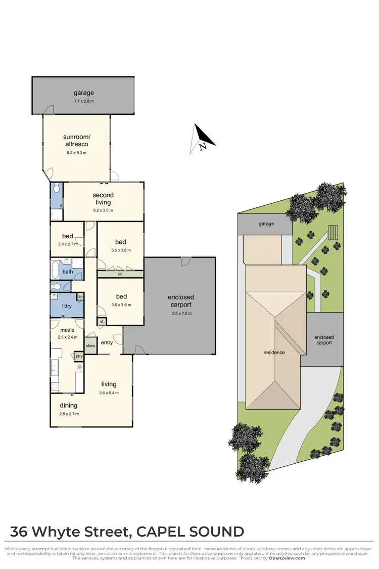 Floorplan of Homely house listing, 36 Whyte Street, Capel Sound VIC 3940