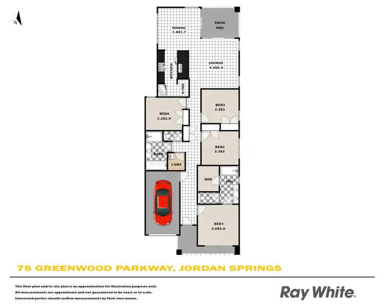 Floorplan of Homely house listing, 75 Greenwood Parkway, Jordan Springs NSW 2747