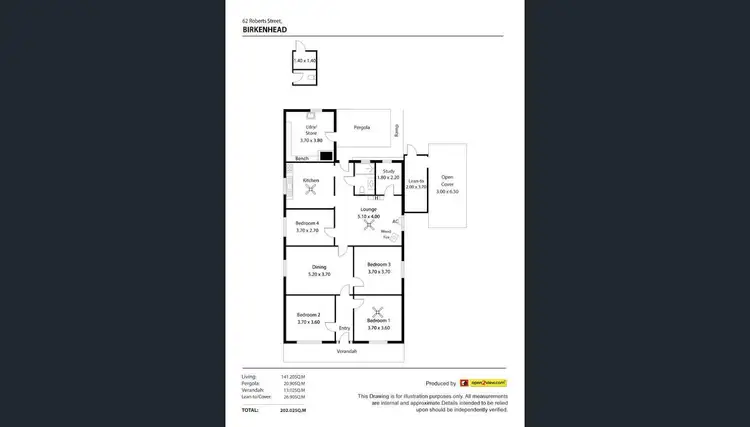 Floorplan of Homely house listing, 62 Roberts Street, Birkenhead SA 5015