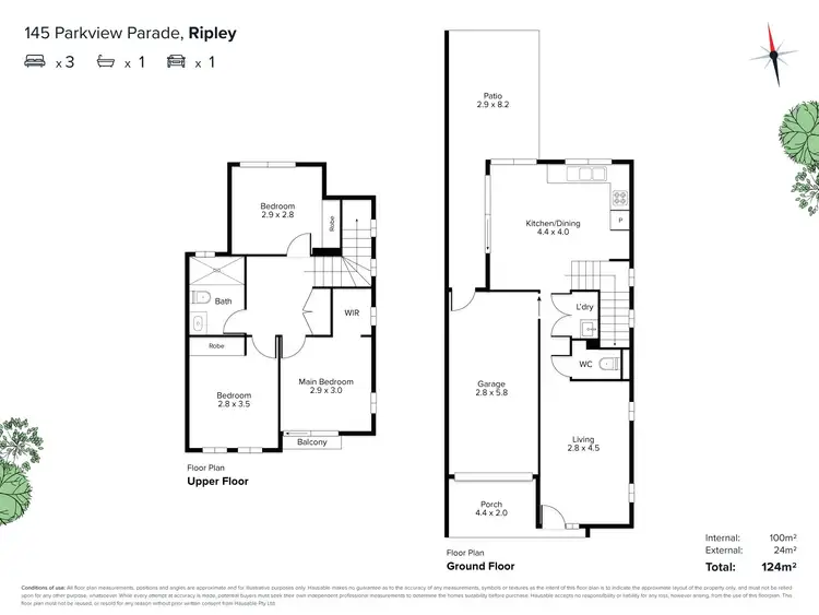 Floorplan of Homely house listing, 145 Parkview Parade, Ripley QLD 4306