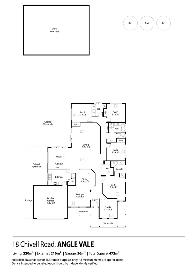 Floorplan of Homely house listing, 18 Chivell Road, Angle Vale SA 5117