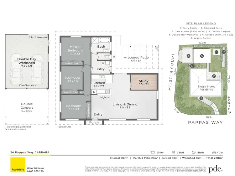 Floorplan of Homely house listing, 24 Pappas Way, Carrara QLD 4211