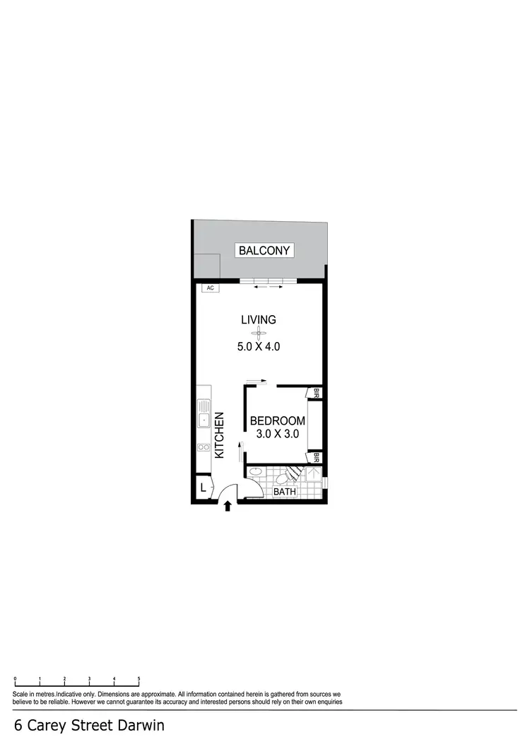 Floorplan of Homely unit listing, 901/6 Carey Street, Darwin City NT 800