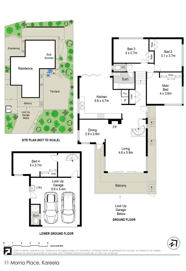 Floorplan of Homely house listing, 11 Morna Place, Kareela NSW 2232