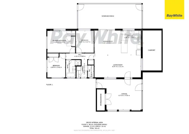 Floorplan of Homely house listing, 3 Osprey Street, Bli Bli QLD 4560