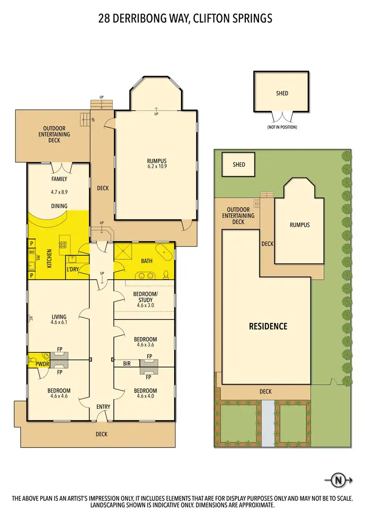 Floorplan of Homely house listing, 28 Derribong Way, Clifton Springs VIC 3222