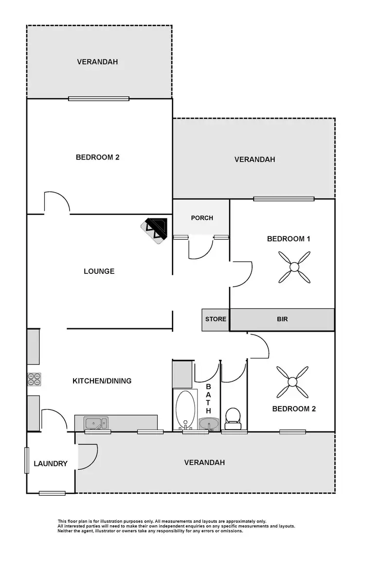 Floorplan of Homely house listing, 12 Elliot Street, Quorn SA 5433