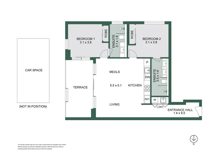 Floorplan of Homely apartment listing, 204/69 Aintree Road, Glen Iris VIC 3146