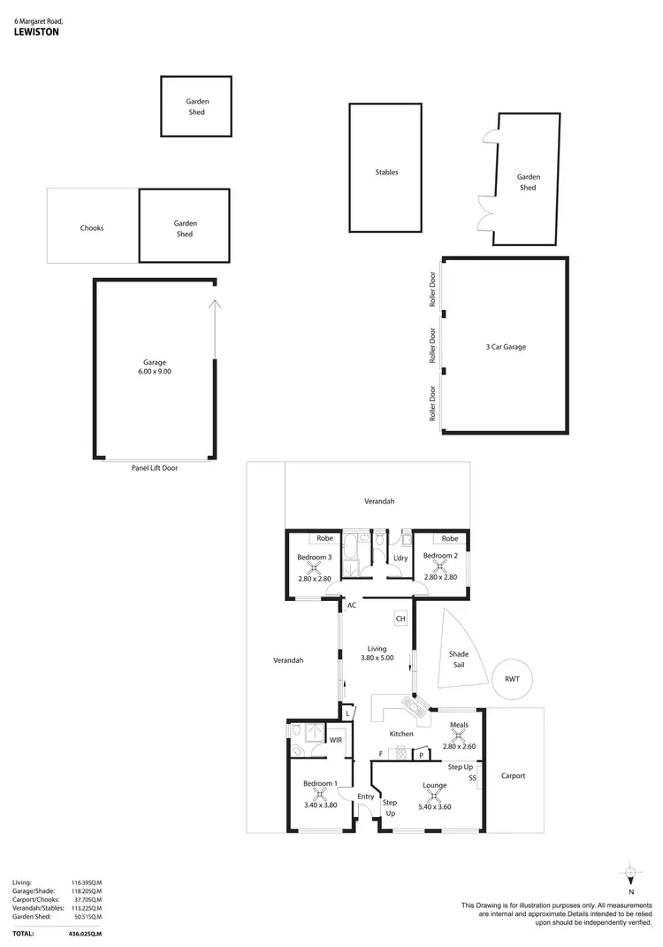 Floorplan of Homely house listing, 6 Margaret Road, Lewiston SA 5501