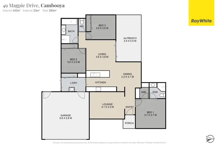 Floorplan of Homely house listing, 49 Magpie Drive, Cambooya QLD 4358