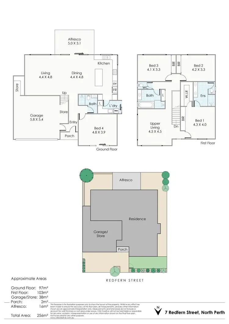 Floorplan of Homely house listing, 7 Redfern Street, North Perth WA 6006