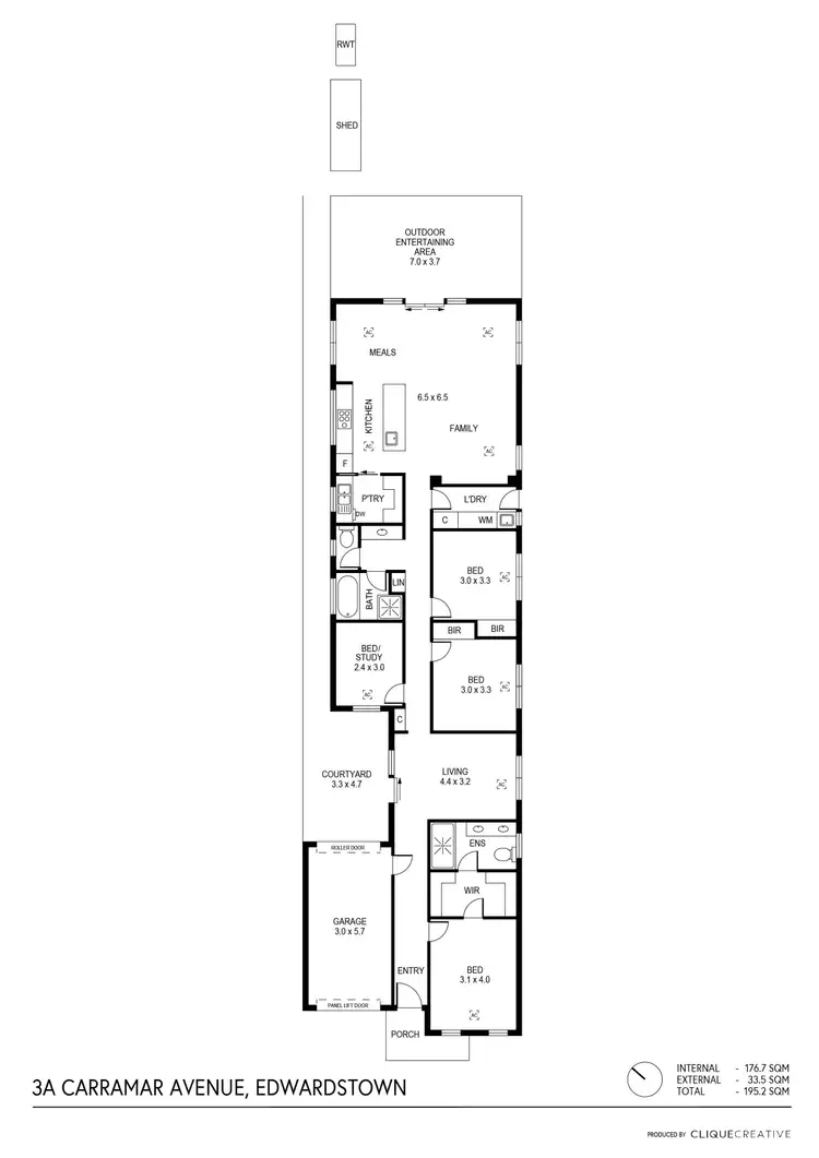 Floorplan of Homely house listing, 3a Carramar Avenue, Edwardstown SA 5039