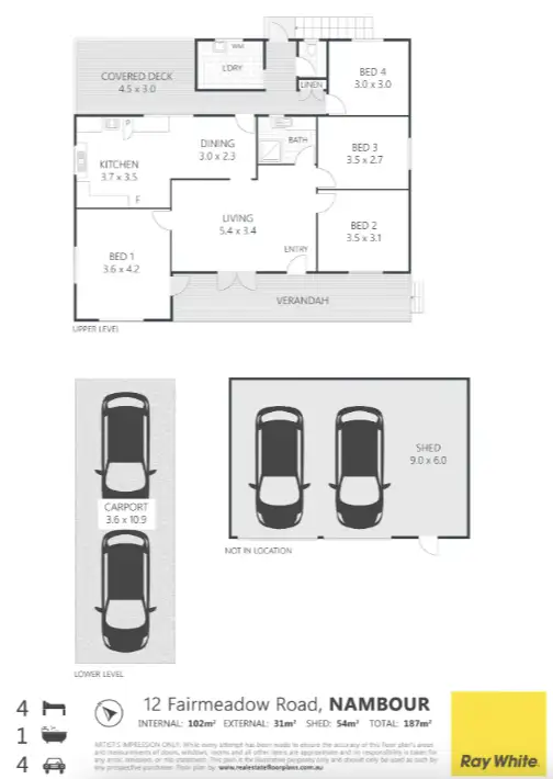 Floorplan of Homely house listing, 12 Fairmeadow Road, Nambour QLD 4560
