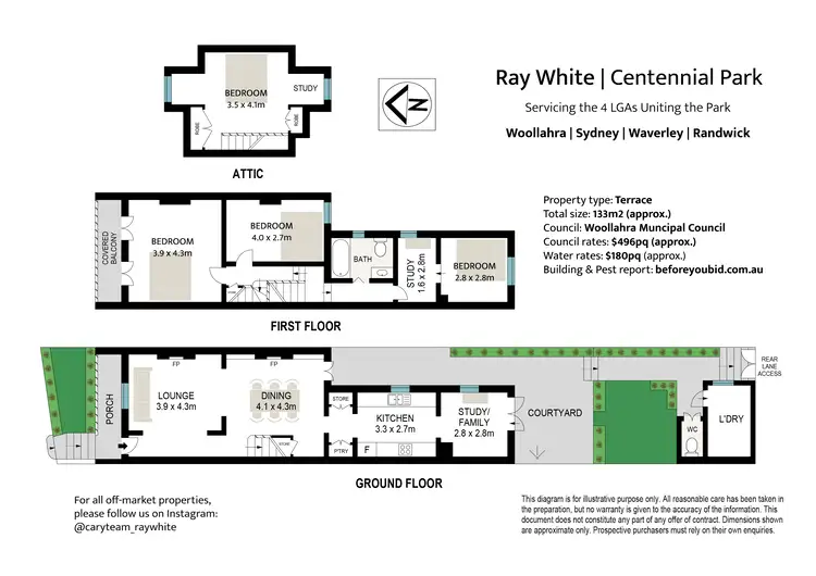 Floorplan of Homely house listing, 1 Olive Street, Paddington NSW 2021