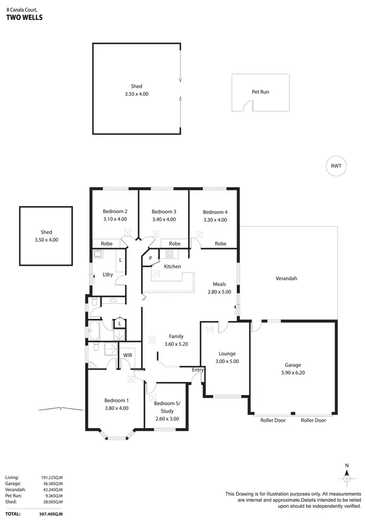 Floorplan of Homely house listing, 8 Canala Court, Two Wells SA 5501