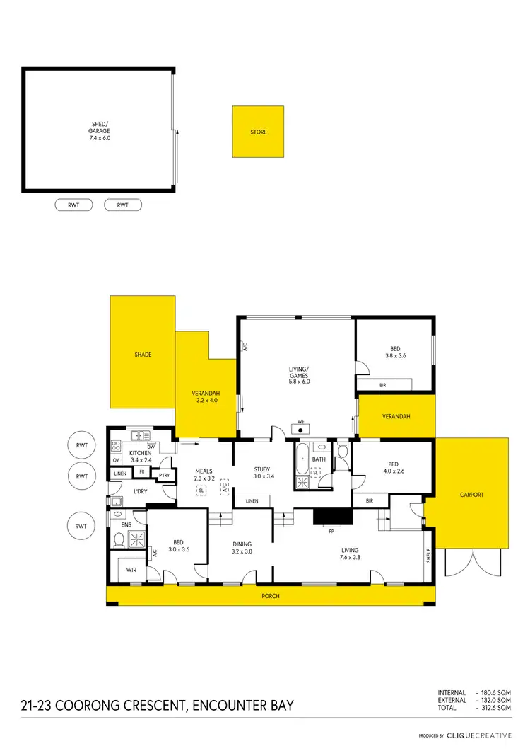 Floorplan of Homely house listing, 21-23 Coorong Crescent, Encounter Bay SA 5211