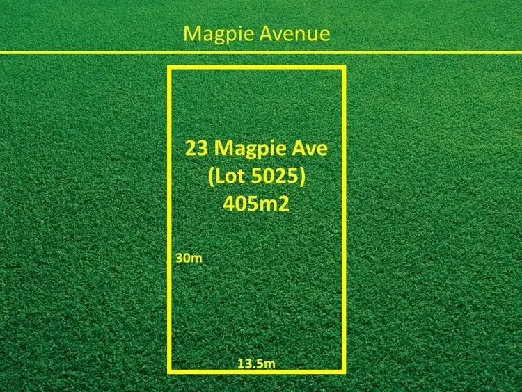 Floorplan of Homely land listing, 23 Magpie Avenue, Calderwood NSW 2527