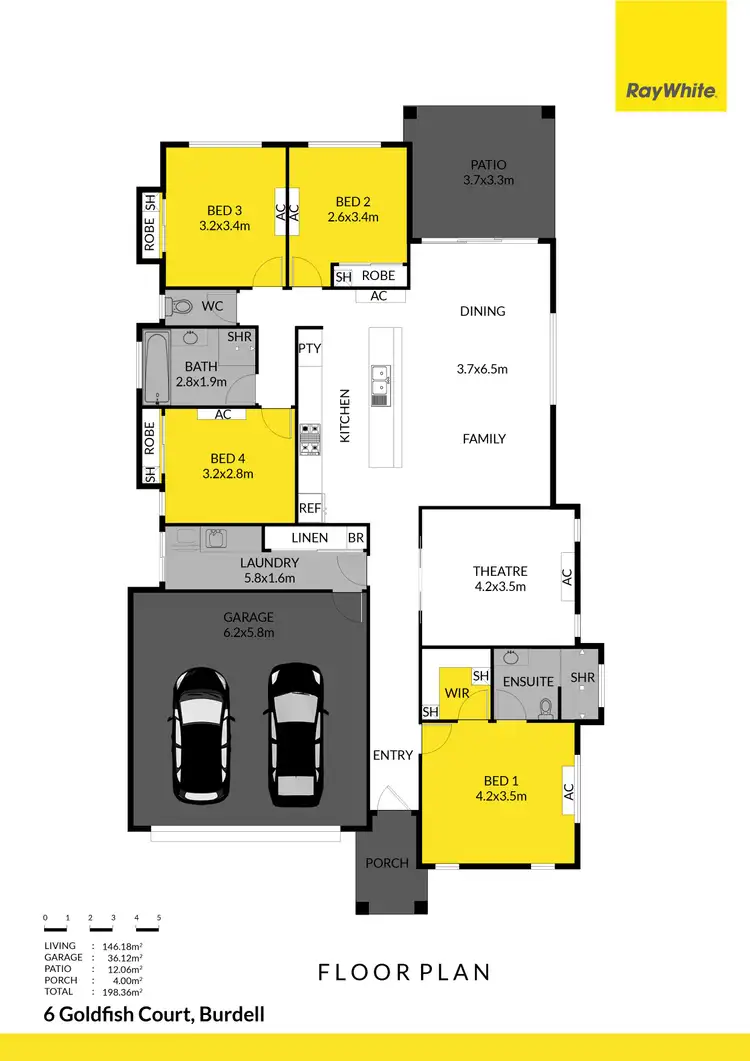 Floorplan of Homely house listing, 6 Goldfish Court, Burdell QLD 4818