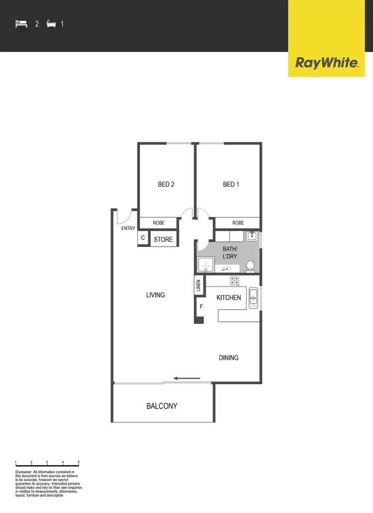 Floorplan of Homely apartment listing, 22/47 Eyre Street, Kingston ACT 2604