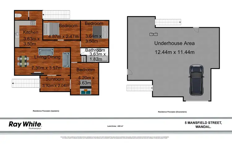 Floorplan of Homely house listing, 5 Mansfield Street, Wandal QLD 4700