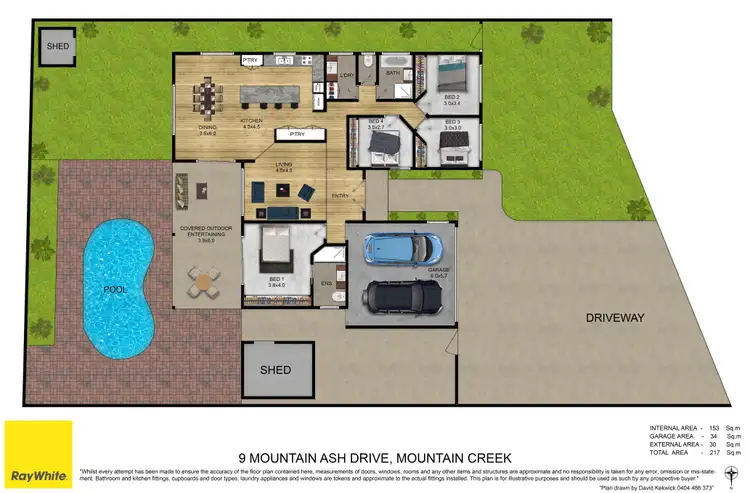 Floorplan of Homely house listing, 9 Mountain Ash Drive, Mountain Creek QLD 4557
