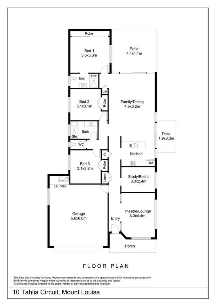 Floorplan of Homely house listing, 10 Tahlia Circuit, Mount Louisa QLD 4814