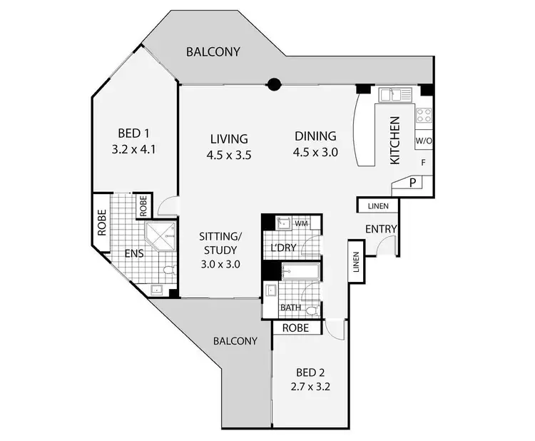 Floorplan of Homely unit listing, 3/1 Pacific Boulevard, Buddina QLD 4575