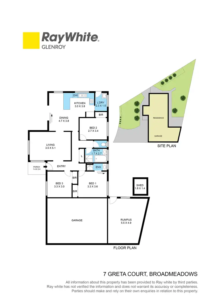 Floorplan of Homely house listing, 7 Greta Court, Broadmeadows VIC 3047
